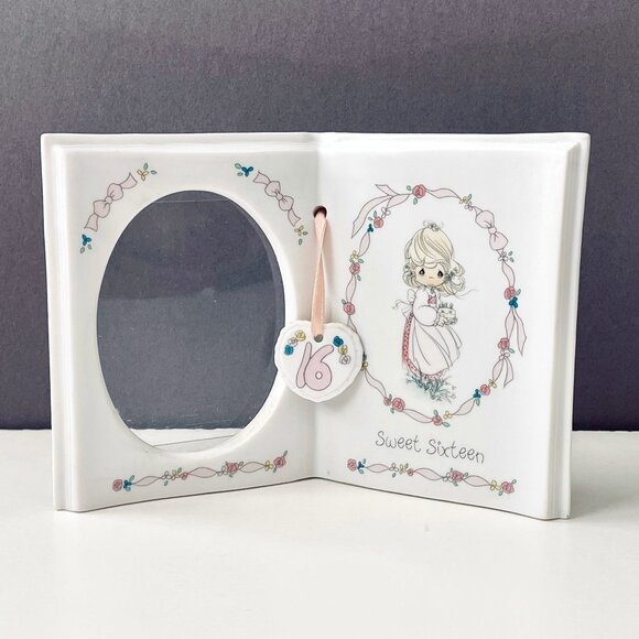 Precious Moments Sweet 16 Growing in Grace Picture Holder w Heart Bookmark 25064 - Picture 1 of 16